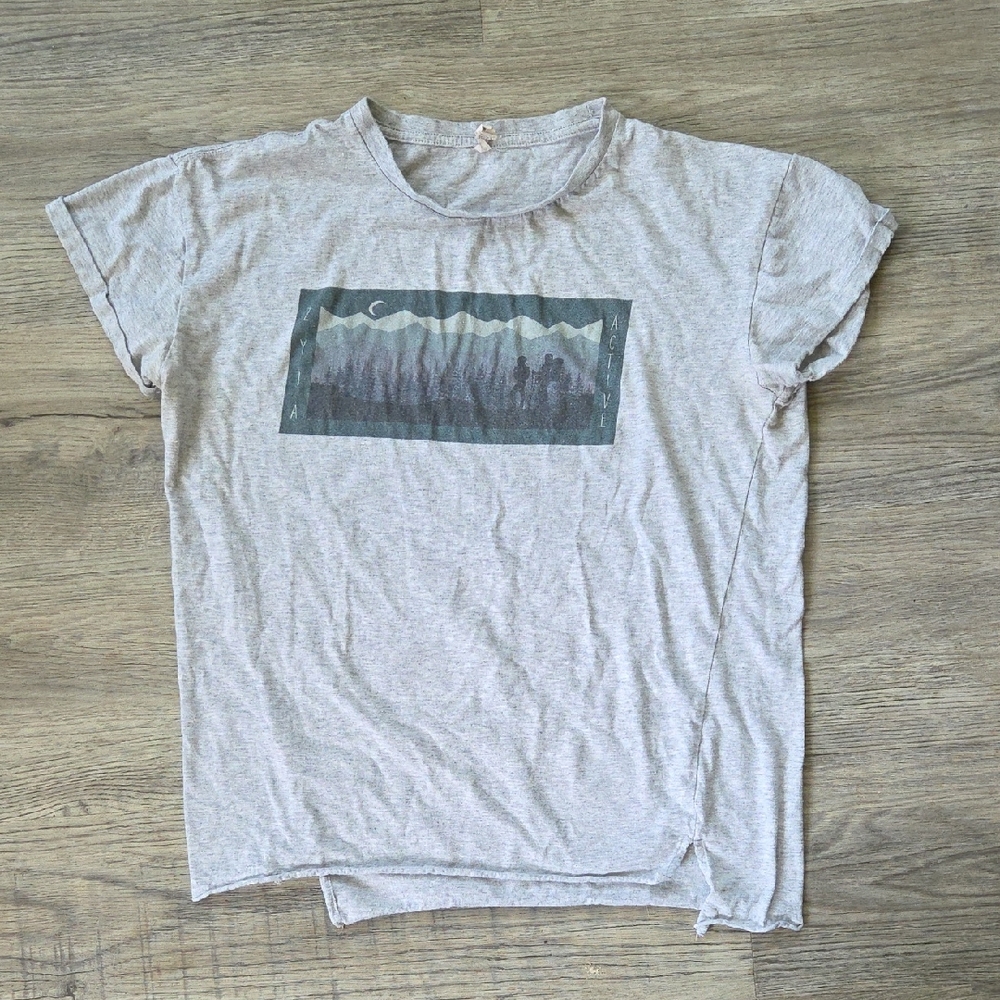 ZYIA Light Gray Active T-Shirt